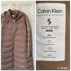 NWOT Calvin Klein Women's Tan Puffer Jacket